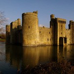 Bodiam Castle v Anglicku, East Sussex