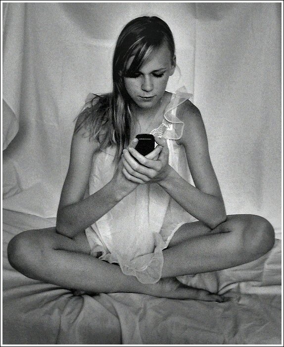 zaneprázdněná modelka