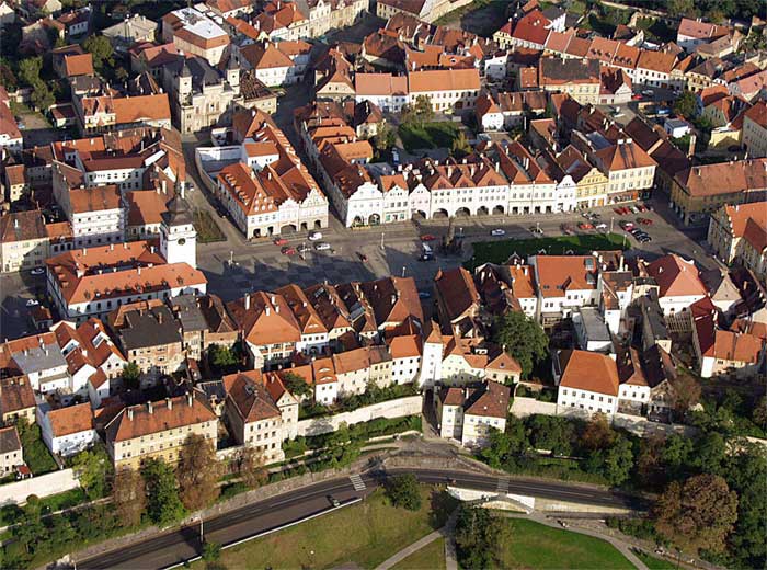 Žatec z ptačí perspektivy