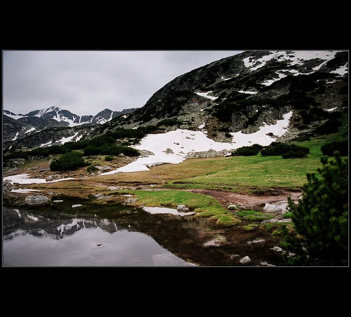 Pohoří Rila, jezero u chaty Musala 2349m n.m.
