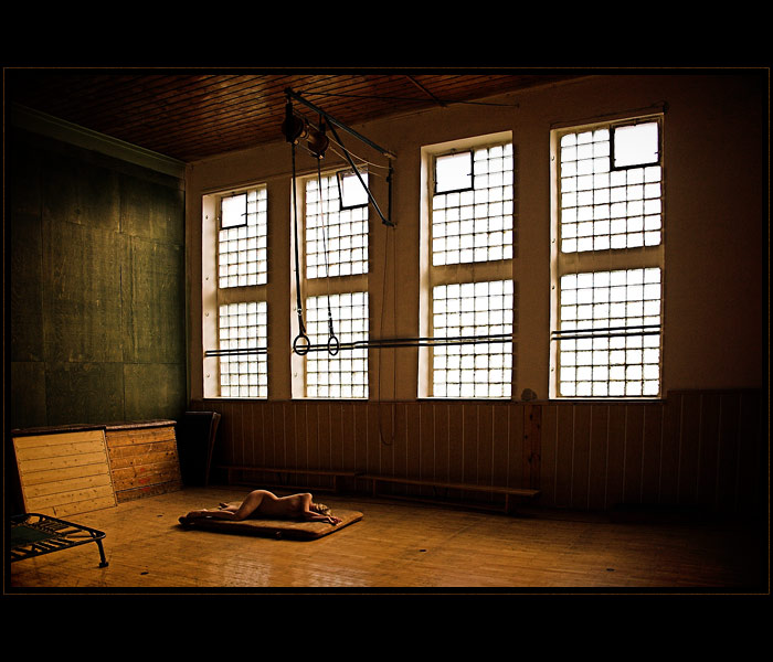 Odpočívající gymnastka