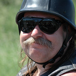 Spokojený motorkář