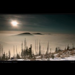 Slunce nad Beskydskou inverzi