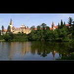 Panorama Průhonického zámku