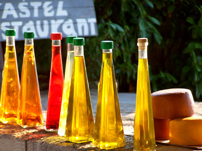 Rakija and cheese
