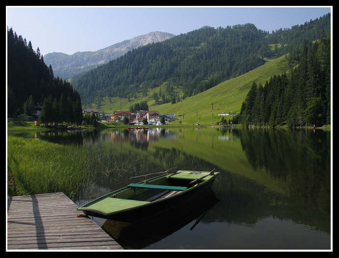 Pohodička u rakouského jezírka