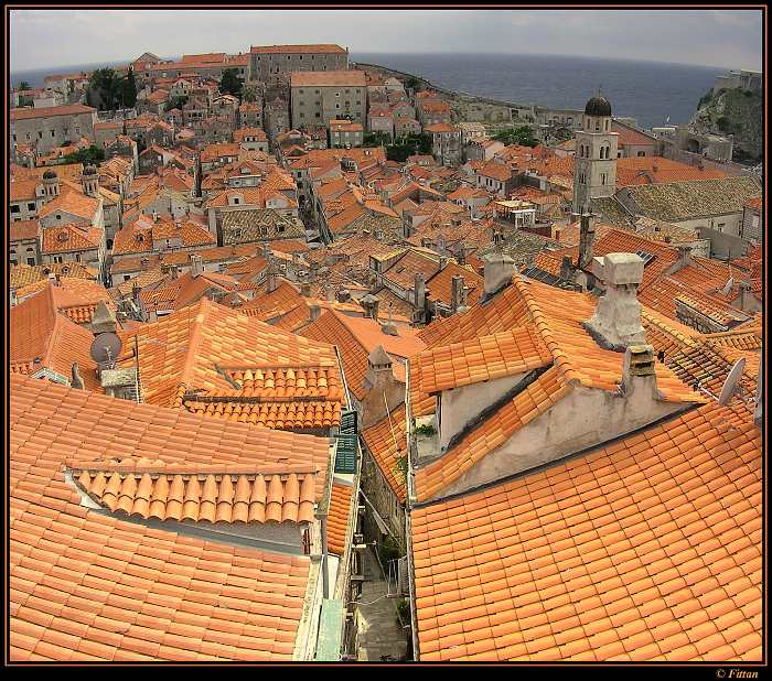 Chorvatsko - Střechy Dubrovníku