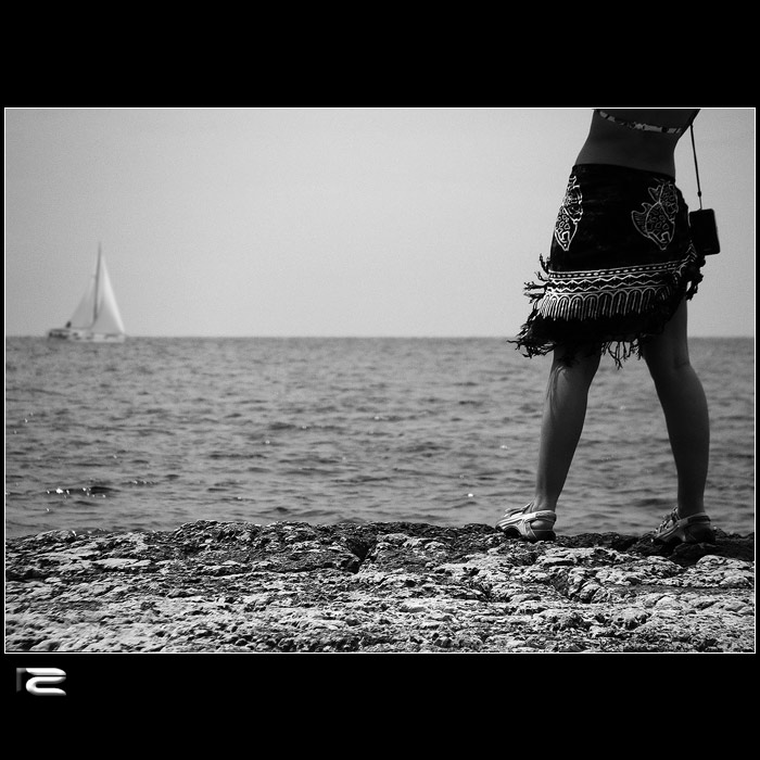 Girl with the boat