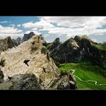 Přistání v Dolomitech