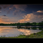 <B>Podvečer pri rybníku</B><BR>