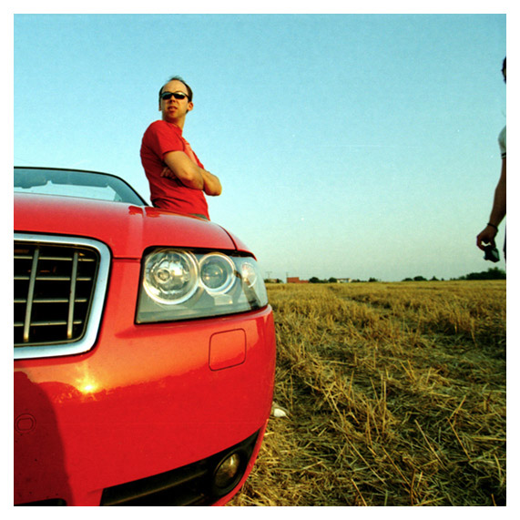 the man with the red car