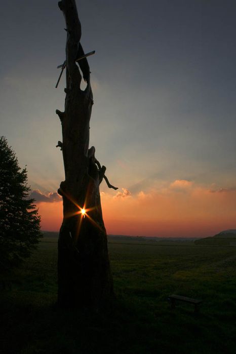 Západ slunce nad Petrovicemi