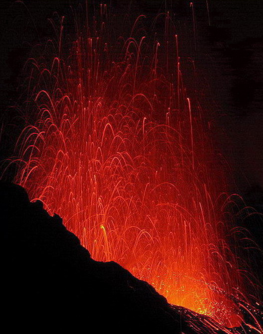 Výbuch Sopky Stromboli