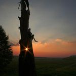 Západ slunce nad Petrovicemi