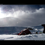 Spaní pod Mont Blanc ve 3817 m.n.m.