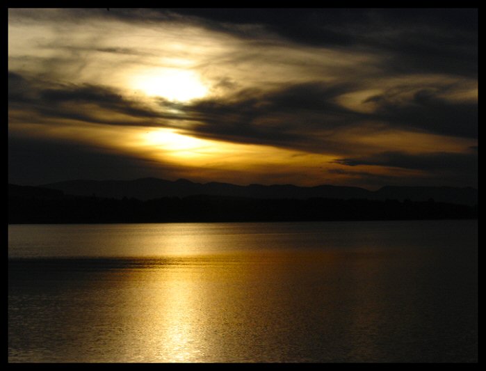 ...jesenný západ na Mare...