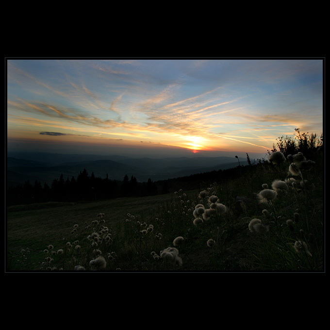 západ slunce na Dvoračkách