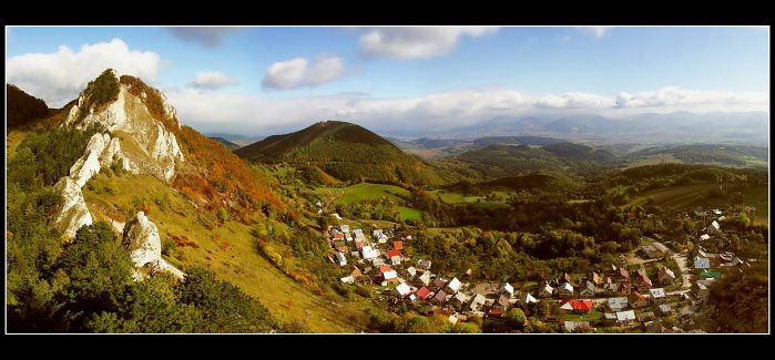 Vršatské podzimní panoráma