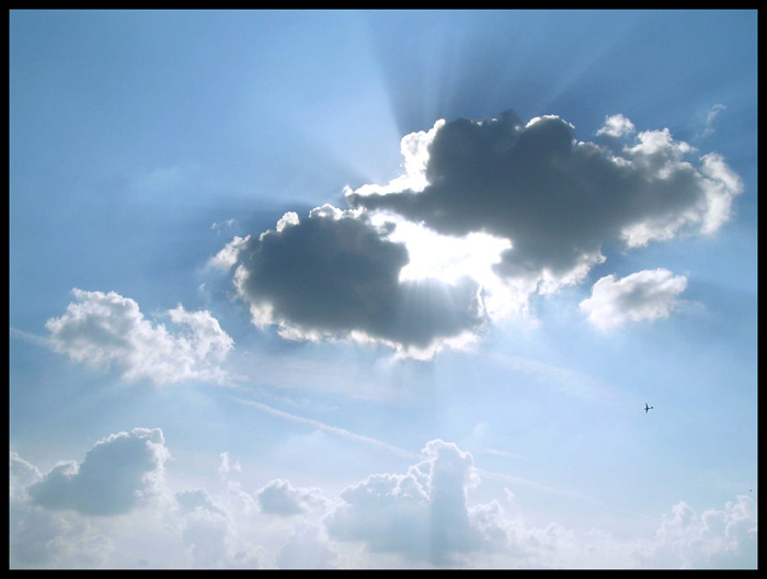In the sky