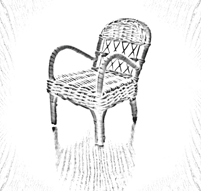 Proutěné křesílko