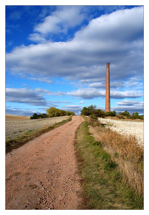 smoke stack outside the city