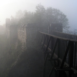 Mlžné ráno na Cornštejně