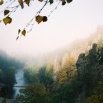 Rozbřesk ve Svatošských skalách.
