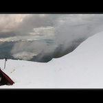 Ranní probouzení na Goutru ve 3817m.