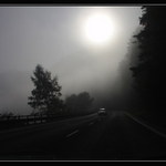 Jesenná hmla pri Strečne