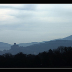 Trenčiansky hrad z diaľnice