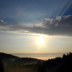 Východ slunce nad Korcháňem