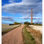 smoke stack outside the city