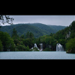 soumrak nad Plitvicemi