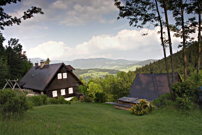 V Krkonoších.