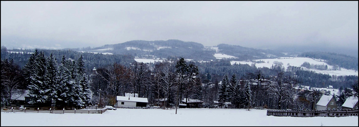 Příchod zimy do Beskyd