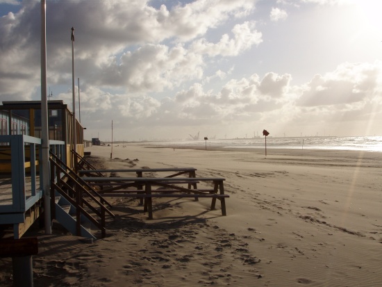 The beach