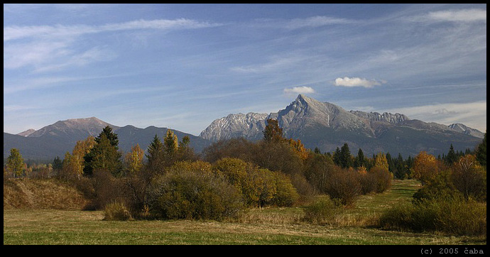 jeseň pod Kriváňom