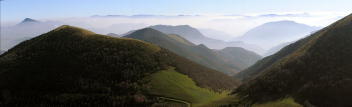 Pohled na nízké Tatry