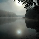 Ráno na jihlavské přehradě