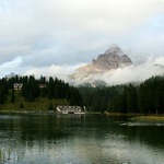 Jezero Misurina v Dolomitech