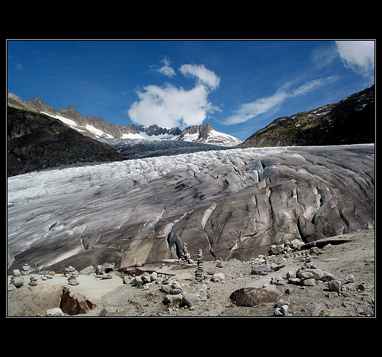 Tam kde končí Rhonegletscher...