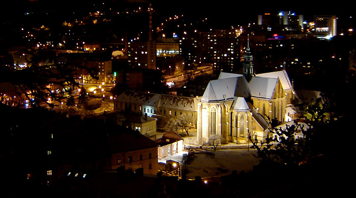 Večerní Brno - Mendelovo náměstí