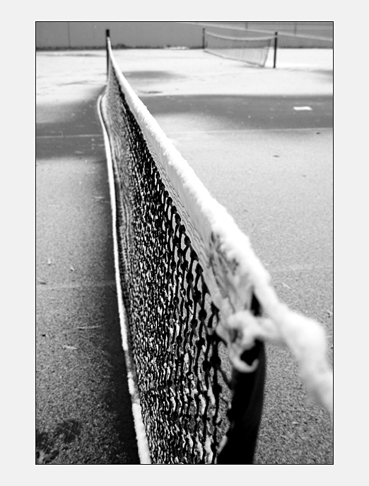 frozen tennis court