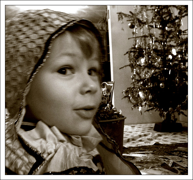 Banální rodinná vánoční fotka