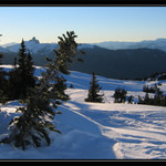 Pohled na Black Tusk z O.B.O Bowl, Whistler