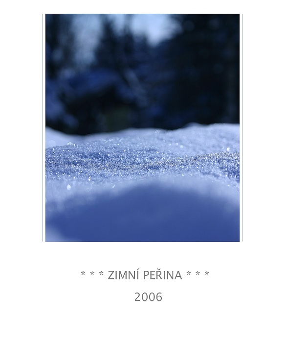 * * * ZIMNÍ PEŘINA * * *