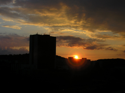 Slunko nad horizontem