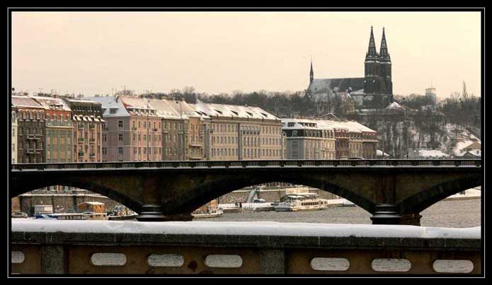 Pohled na Vyšehrad