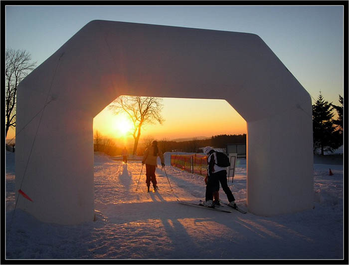 když jdou lyžníci spát