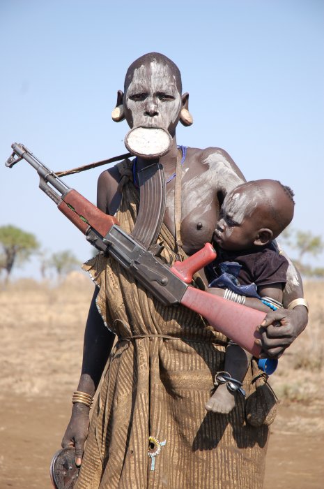 Mursi woman, Ethiopia